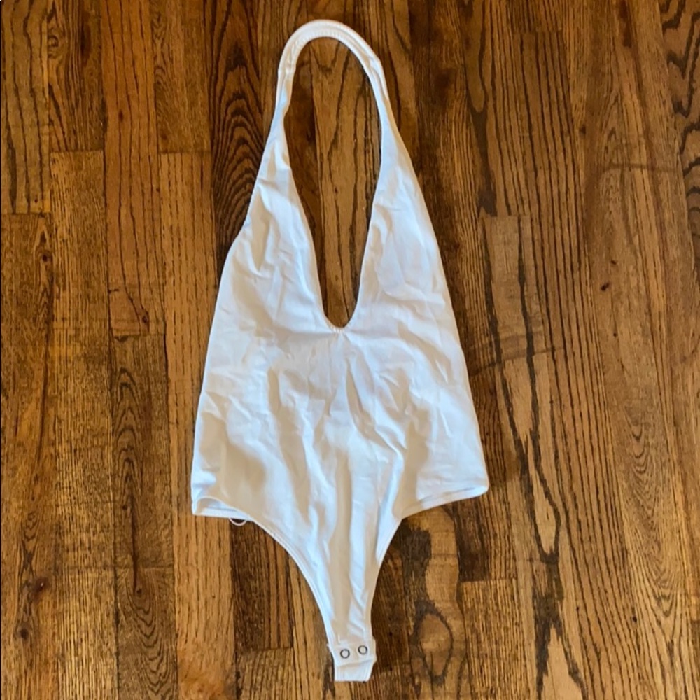 White backless body suit!